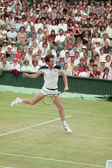 Framed Print : Tennis Professional John McEnroe at a Wimbledon Match Framed Print : Tennis Professional John McEnroe at a Wimbledon Match
