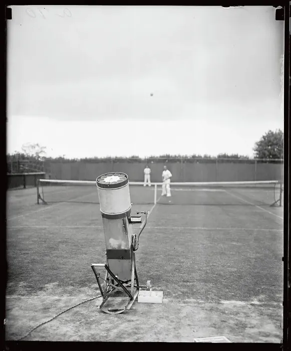 Framed Print : Tennis Robot Serving Balls Framed Print : Tennis Robot Serving Balls