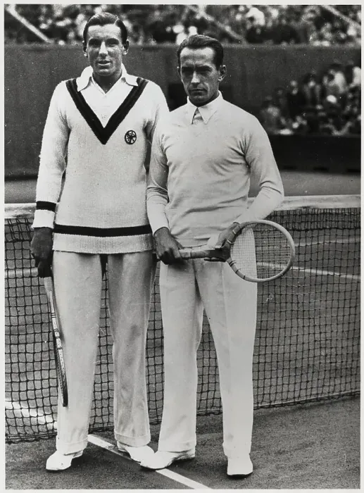 Framed Print : Tennis Stars Pose On Court Before Match Framed Print : Tennis Stars Pose On Court Before Match