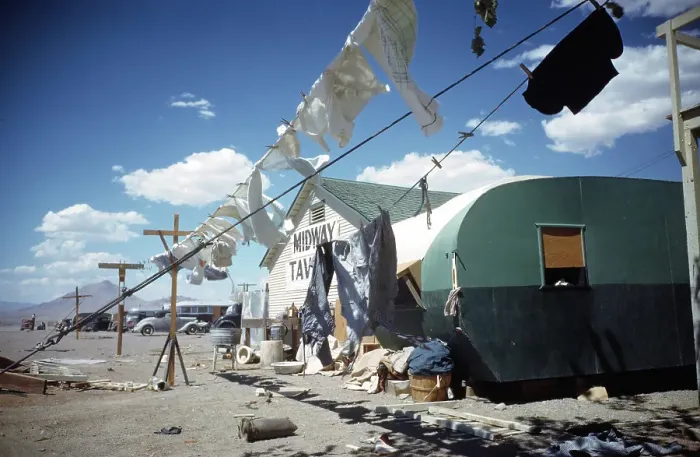 Framed Print : Tent City Nevada 1942 Framed Print : Tent City Nevada 1942