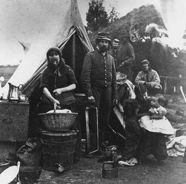 Tent Life. Tent life of the 31st PA regiment during the US civil war, circa 1863