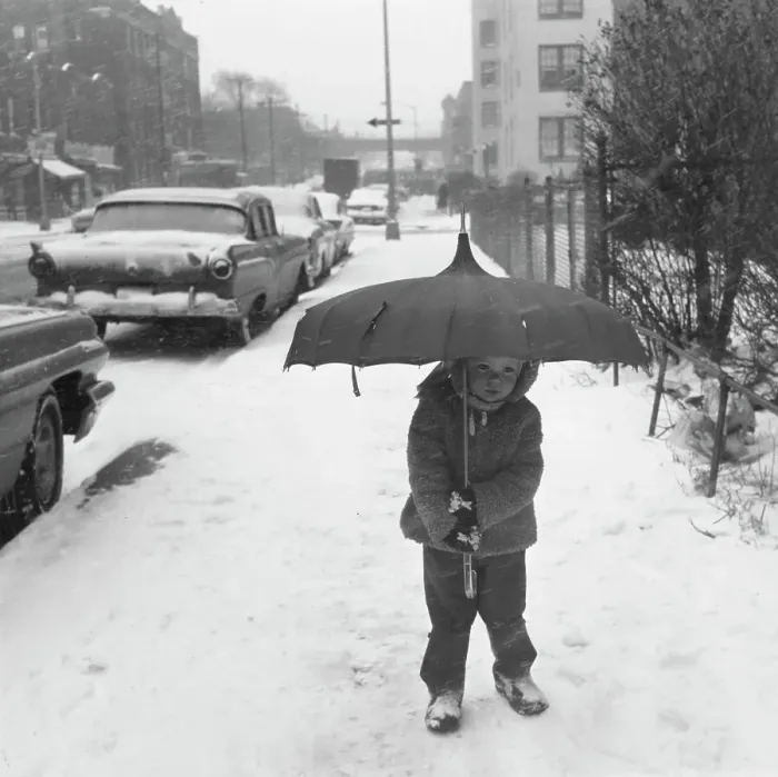 Framed Print : Tentative Steps In Snowy Astoria