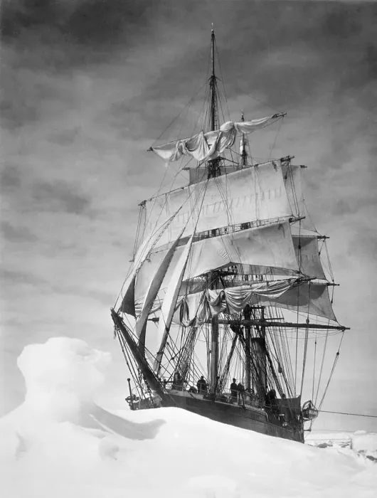 Framed Print : The Terra Nova Ship in Ice Pack at Pole Framed Print : The Terra Nova Ship in Ice Pack at Pole