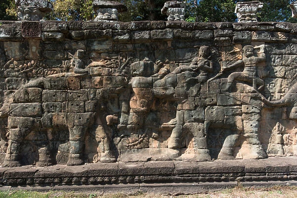 Terrace of the Elephants, Angkor Thom, Siem Reap, Cambodia