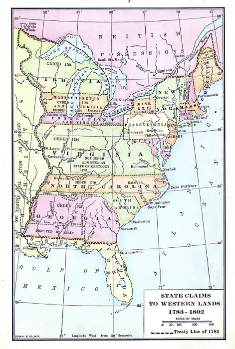 Framed Print : Territorial Claims To Western Lands