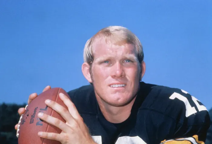 Framed Print : Terry Bradshaw Holding a Football Framed Print : Terry Bradshaw Holding a Football
