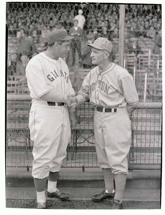 Framed Print : Bill Terry and Casey Stengel Shaking Hands Framed Print : Bill Terry and Casey Stengel Shaking Hands