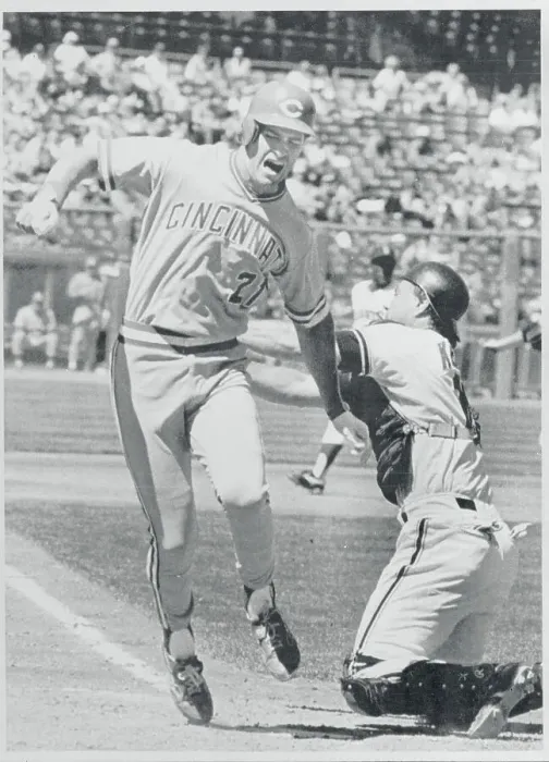 Framed Print : Terry Kennedy Tagging Paul O'Neill Framed Print : Terry Kennedy Tagging Paul O'Neill