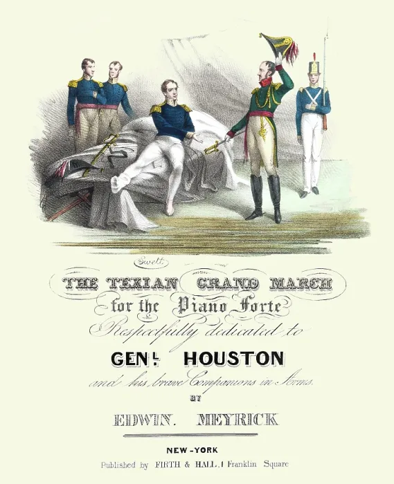 Framed Print : The Texian Grand March Framed Print : The Texian Grand March