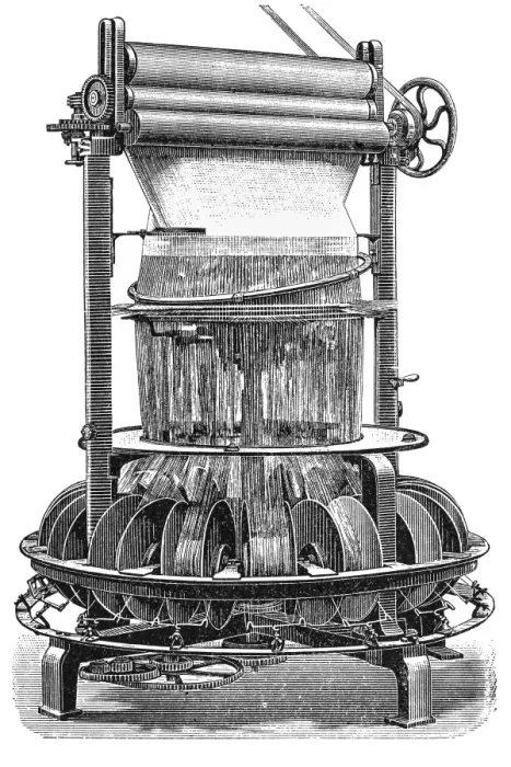 Framed Print : Textile / tapestry machine Framed Print : Textile / tapestry machine