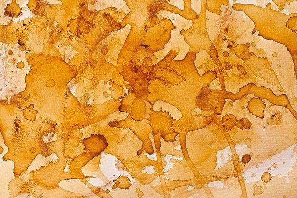 Texture, tea stains on watercolor paper