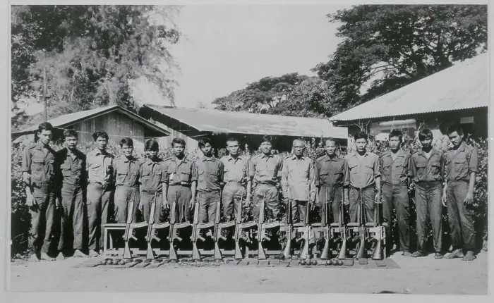 Framed Print : Thai Rebels Posing for Camera Framed Print : Thai Rebels Posing for Camera