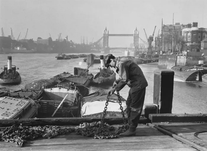 Framed Print : Thames Bargee Framed Print : Thames Bargee