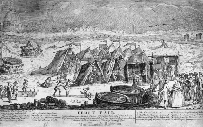 Framed Print : Thames Frost Fair Framed Print : Thames Frost Fair