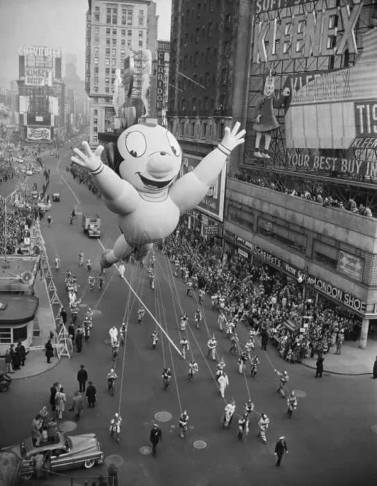 Framed Print : Thanksgiving Day Parade Balloon and Spectators Framed Print : Thanksgiving Day Parade Balloon and Spectators