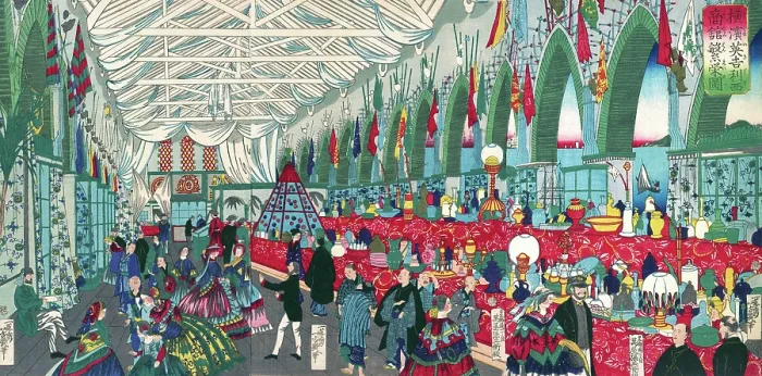Framed Print : 'The Flourishing of an English Trading Firm in Yokohama' Framed Print : 'The Flourishing of an English Trading Firm in Yokohama'