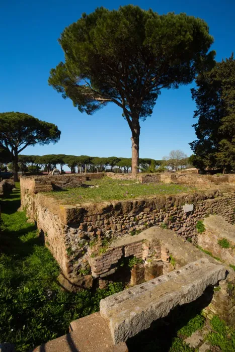 Framed Print : TheA viewpoint over the ruins of the Ancient Roman harbour city of Ostia Antica in Rome, Italy Framed Print : TheA viewpoint over the ruins of the Ancient Roman harbour city of Ostia Antica in Rome, Italy
