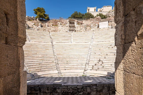 The theater of Herodes Atticus in Athens, Greece