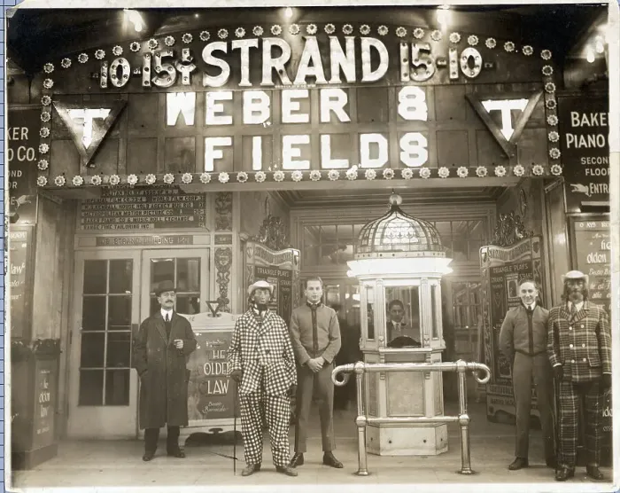 Framed Print : Theater With Weber & Fields On Marquee Framed Print : Theater With Weber & Fields On Marquee