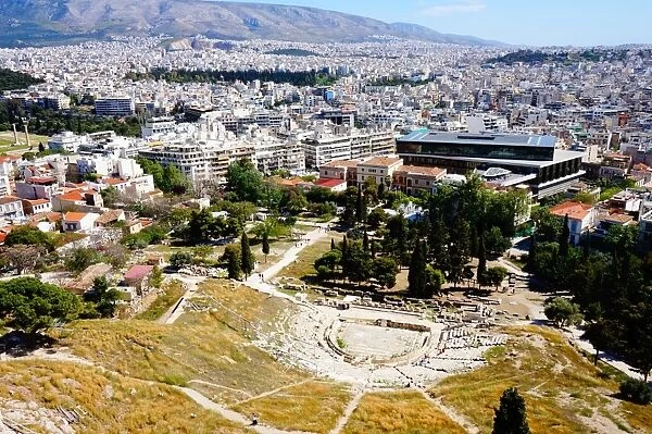 Theatre of Dionysus and Acropolis Museum, Athens, Greece