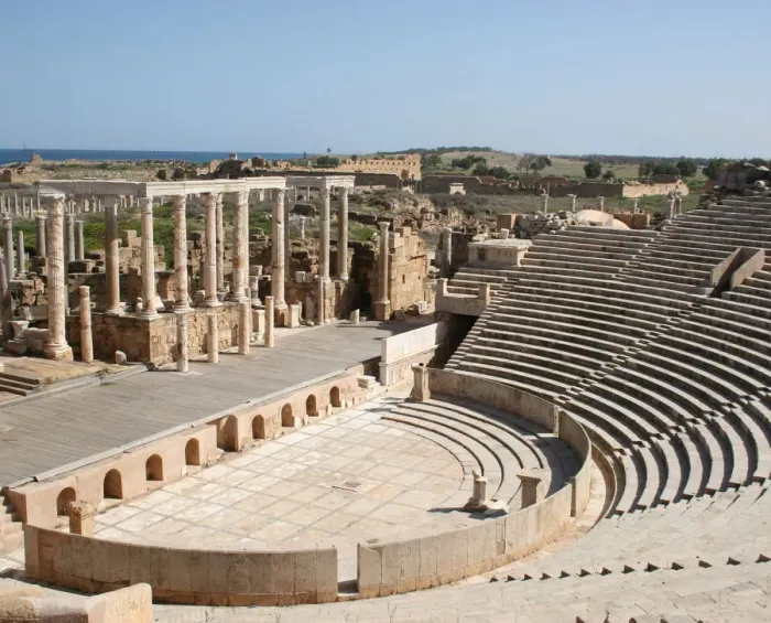Framed Print : Theatre at Leptis Magna Framed Print : Theatre at Leptis Magna