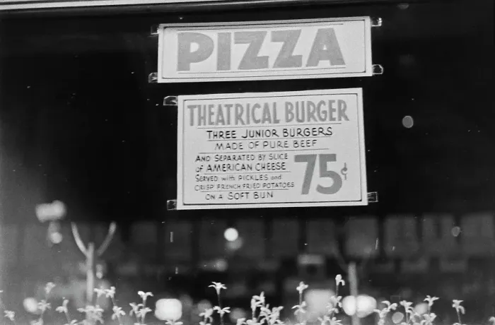 Framed Print : Theatrical Burger, New York City Framed Print : Theatrical Burger, New York City