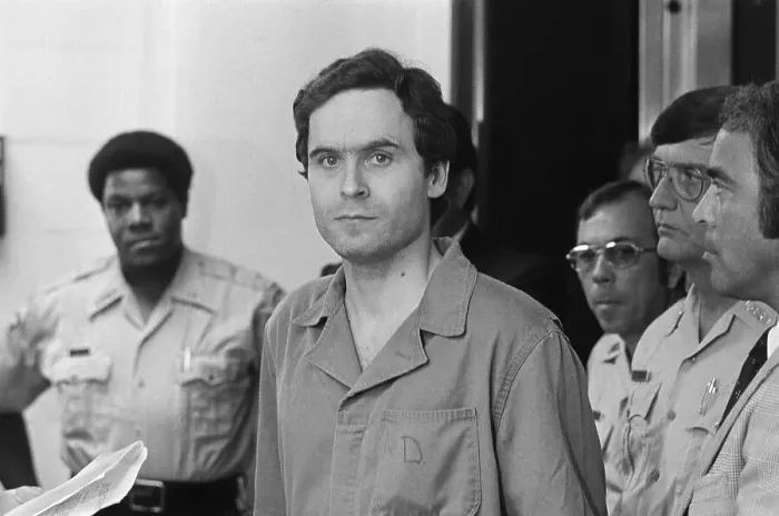 Framed Print : Theodore Bundy During Hearing Procedures