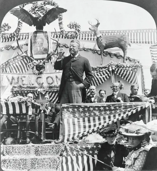 Framed Print : Theodore Roosevelt Addressing Crowd Framed Print : Theodore Roosevelt Addressing Crowd