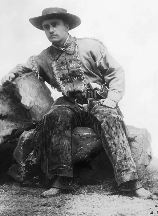 Framed Print : Theodore Roosevelt In Cowpoke Outfit Framed Print : Theodore Roosevelt In Cowpoke Outfit