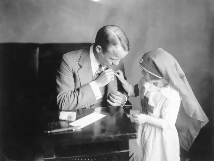 Framed Print : Theodore Roosevelt with Girl Framed Print : Theodore Roosevelt with Girl