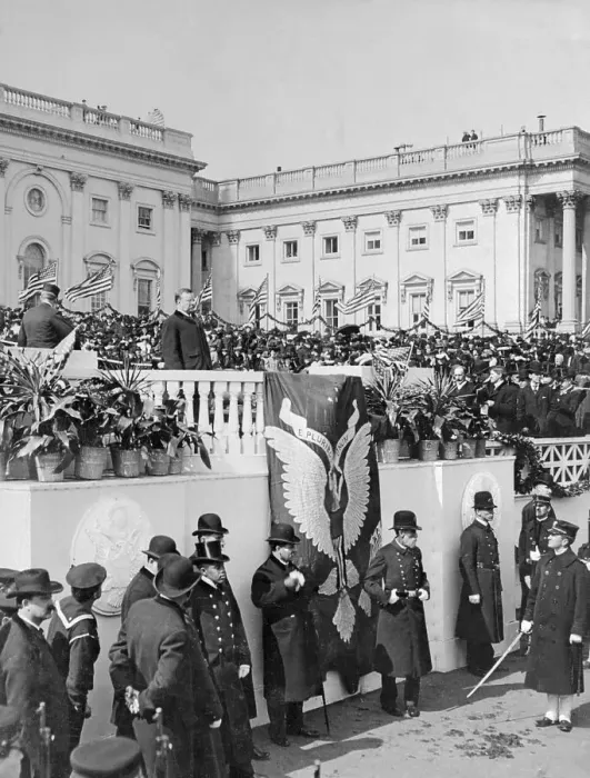 Framed Print : Theodore Roosevelt At Inaugural Address