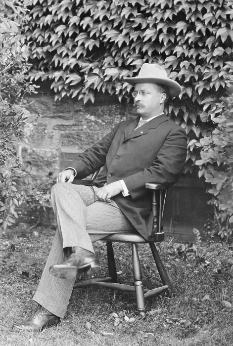 Framed Print : Theodore Roosevelt Relaxing