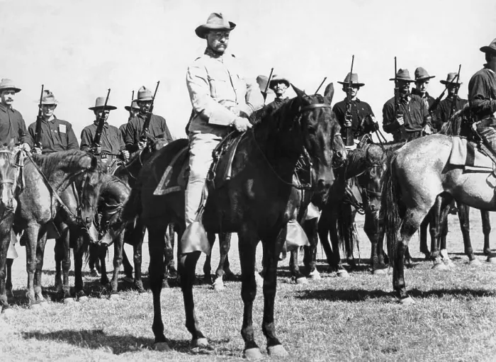Framed Print : Theoodore Roosevelt and Rough Riders Framed Print : Theoodore Roosevelt and Rough Riders
