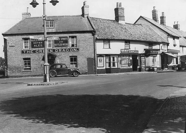 Thetford. A view of Thetford, Norfolk, circa 1930