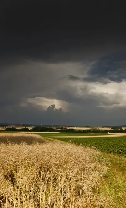 Framed Print : Thick storm clouds gathering over a farming area, Bavaria, Germany, Europe Framed Print : Thick storm clouds gathering over a farming area, Bavaria, Germany, Europe