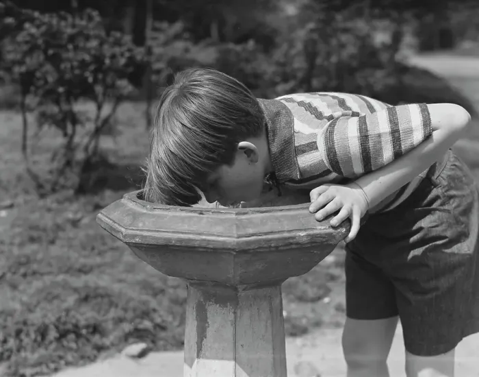 Framed Print : Thirsty Boy Framed Print : Thirsty Boy