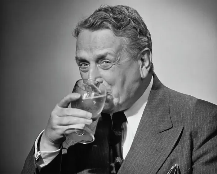 Framed Print : Thirsty Businessman Framed Print : Thirsty Businessman