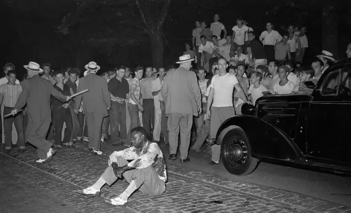 Framed Print : Thirteen Injured in Race Riot Framed Print : Thirteen Injured in Race Riot