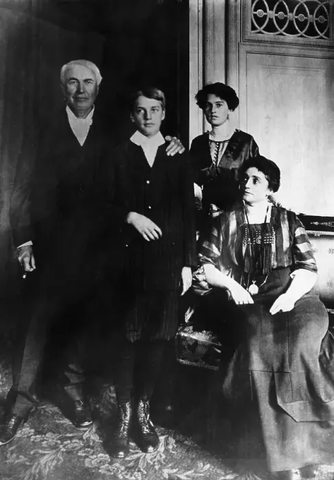 Framed Print : Thomas Alva Edison and Family Framed Print : Thomas Alva Edison and Family