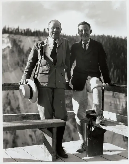 Framed Print : Thomas and Corliss Lamont Visiting Park