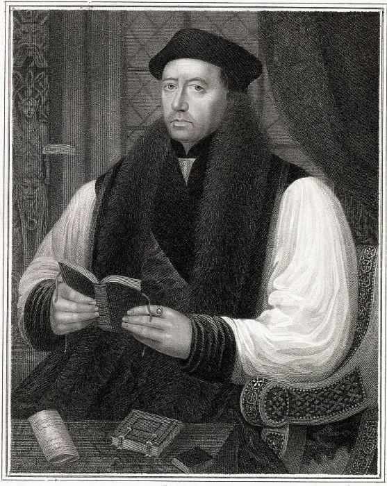 Framed Print : Thomas Cranmer Holding a Book Framed Print : Thomas Cranmer Holding a Book