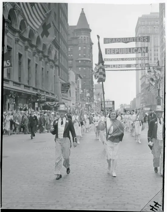Framed Print : Thomas Dewey Marching in a Parade Framed Print : Thomas Dewey Marching in a Parade