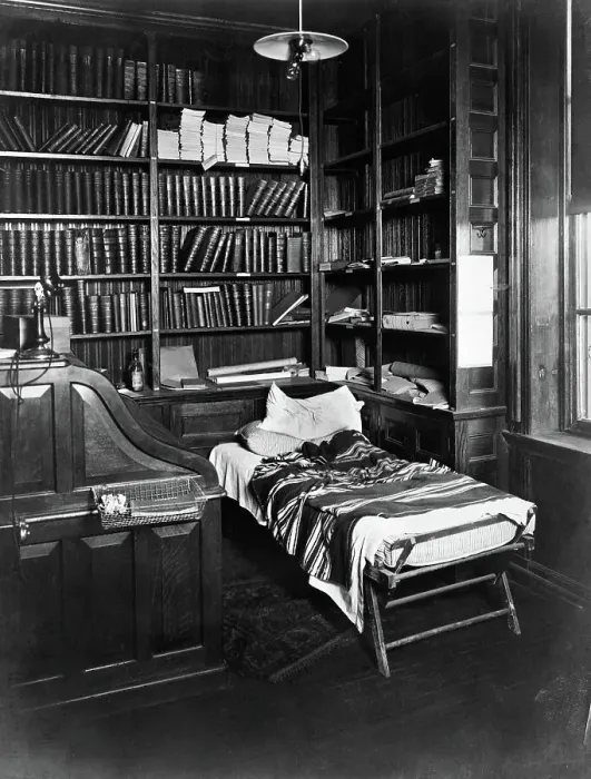 Framed Print : Thomas Edison Desk And Sleeping Cot Framed Print : Thomas Edison Desk And Sleeping Cot
