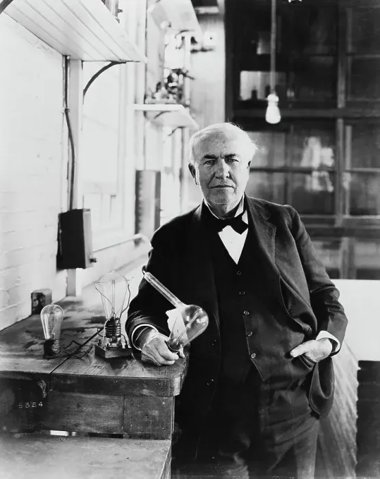 Framed Print : Thomas Edison in His Laboratory Framed Print : Thomas Edison in His Laboratory