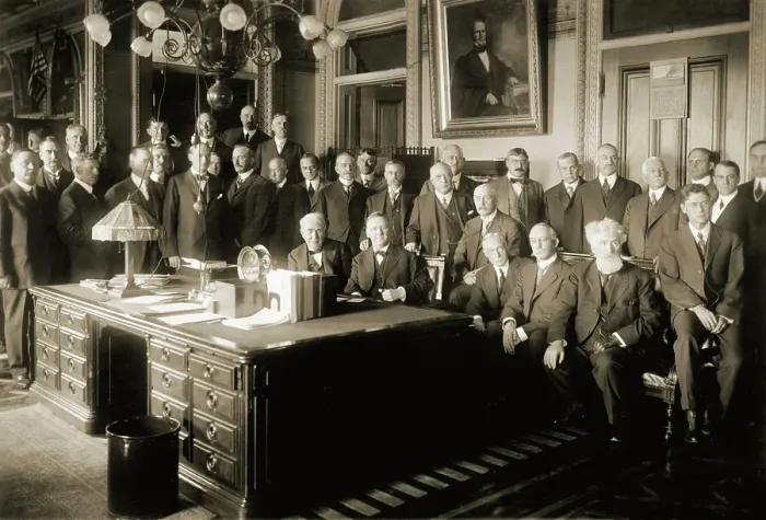 Framed Print : Thomas Edison & Political Leaders 1915 Framed Print : Thomas Edison & Political Leaders 1915