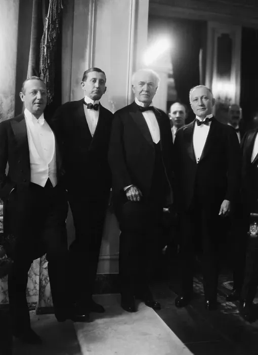 Framed Print : Thomas Edison Posing at Theater Framed Print : Thomas Edison Posing at Theater