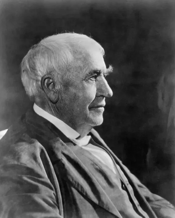 Framed Print : Thomas Edison Profile Alone Headshoulder Framed Print : Thomas Edison Profile Alone Headshoulder