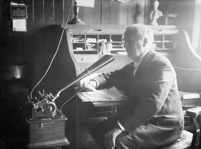 Framed Print : Thomas Edison Speaking Framed Print : Thomas Edison Speaking