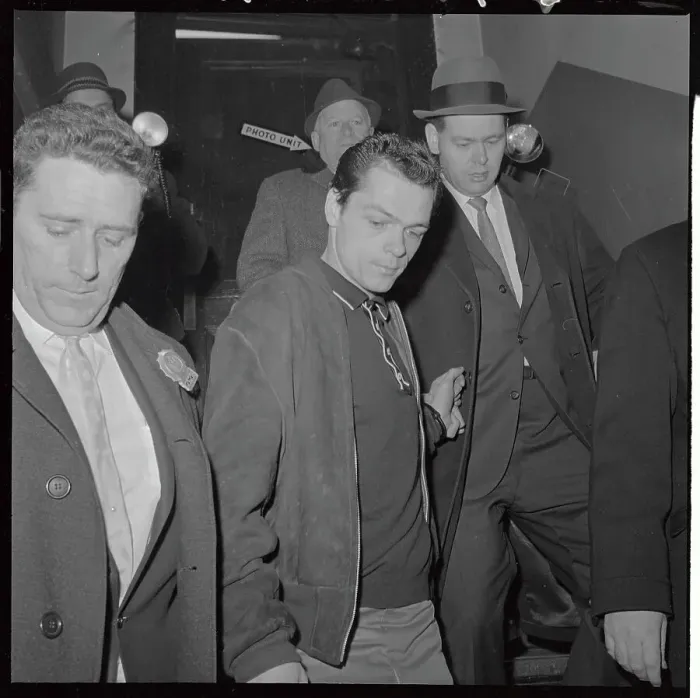 Framed Print : Thomas Gambino Walking Outside New York City Police Station Framed Print : Thomas Gambino Walking Outside New York City Police Station
