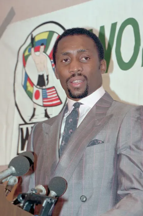 Framed Print : Thomas Hearns at Press Conference Framed Print : Thomas Hearns at Press Conference